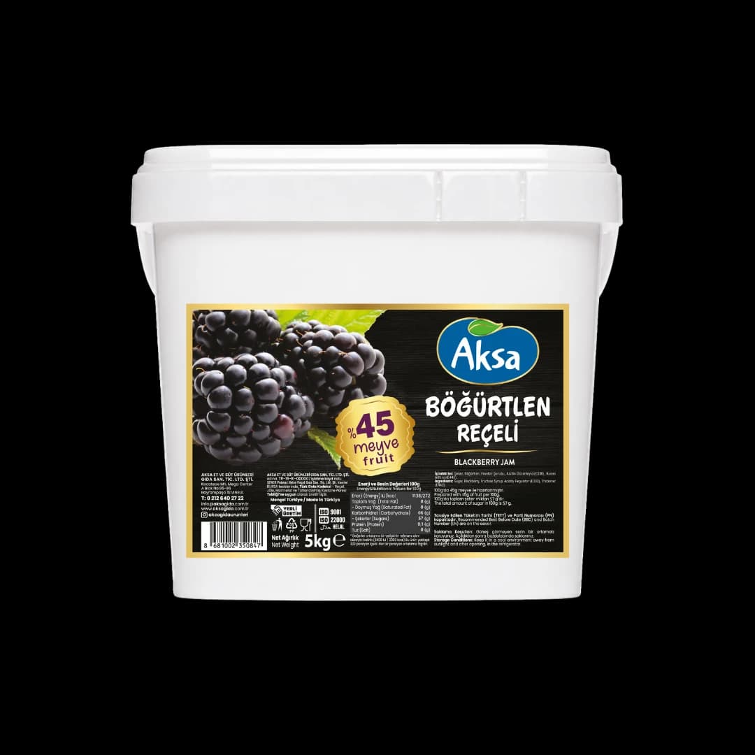 Aksa Aksa Reçel Böğürtlen 5 kg