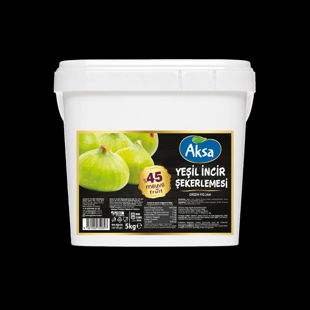 Aksa Aksa Reçel Yeşil İncir (Şekerleme) 5 kg