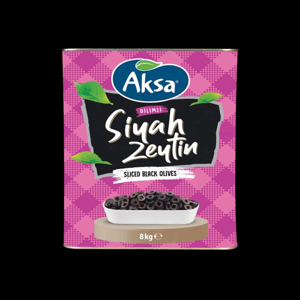 Aksa Aksa Siyah Zeytin Dilimli 8 kg