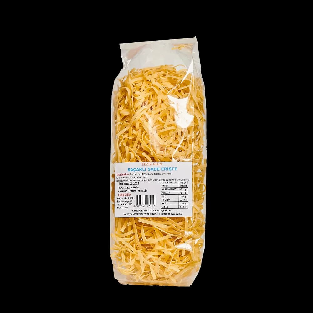 Leziz Saçaklı Sade Erişte 350 gr