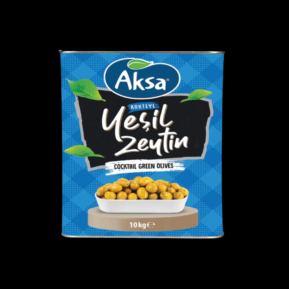 Aksa Aksa Yeşil Zeytin Kokteyl (101-120) 10 kg