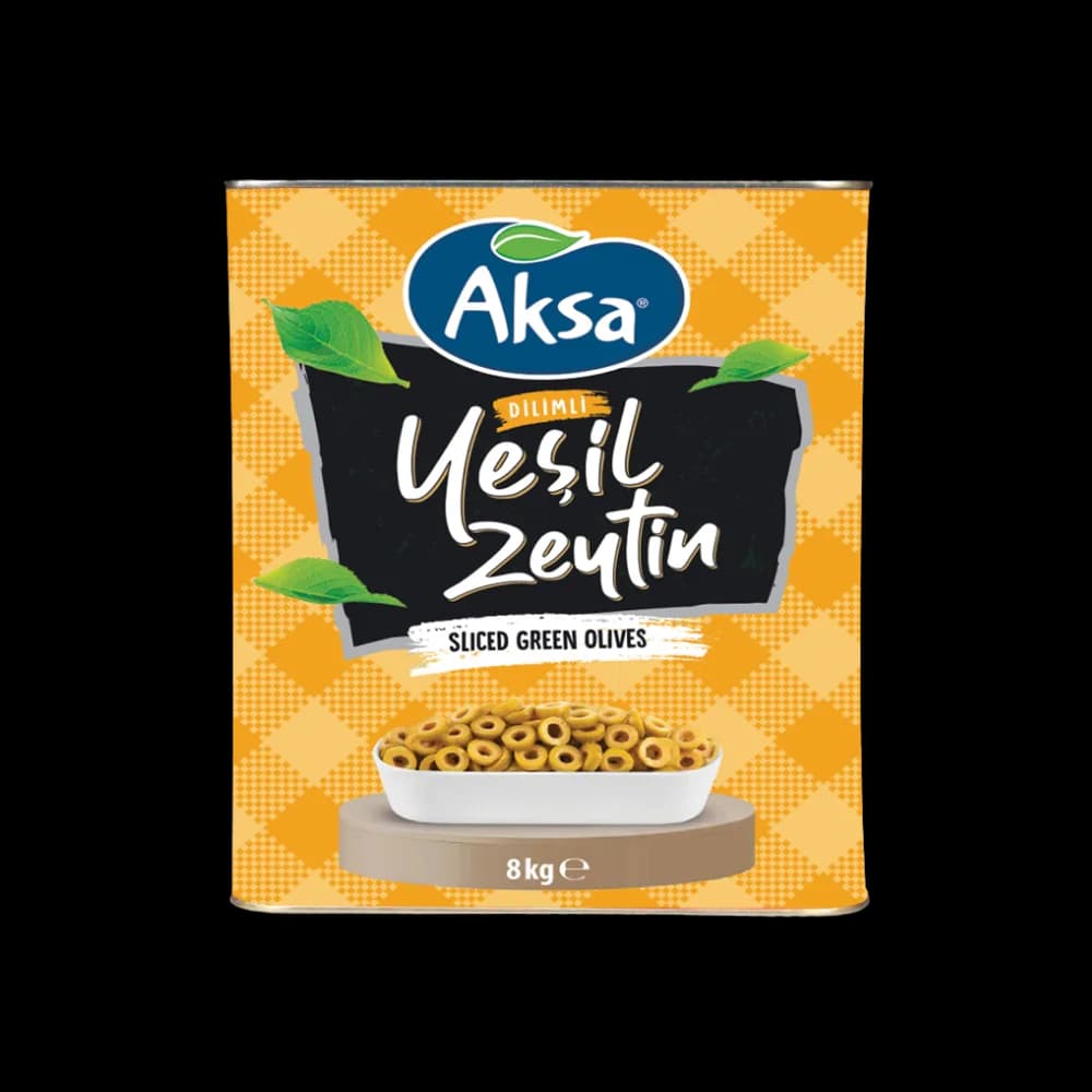 Aksa Aksa Yeşil Zeytin Dilimli 8 kg