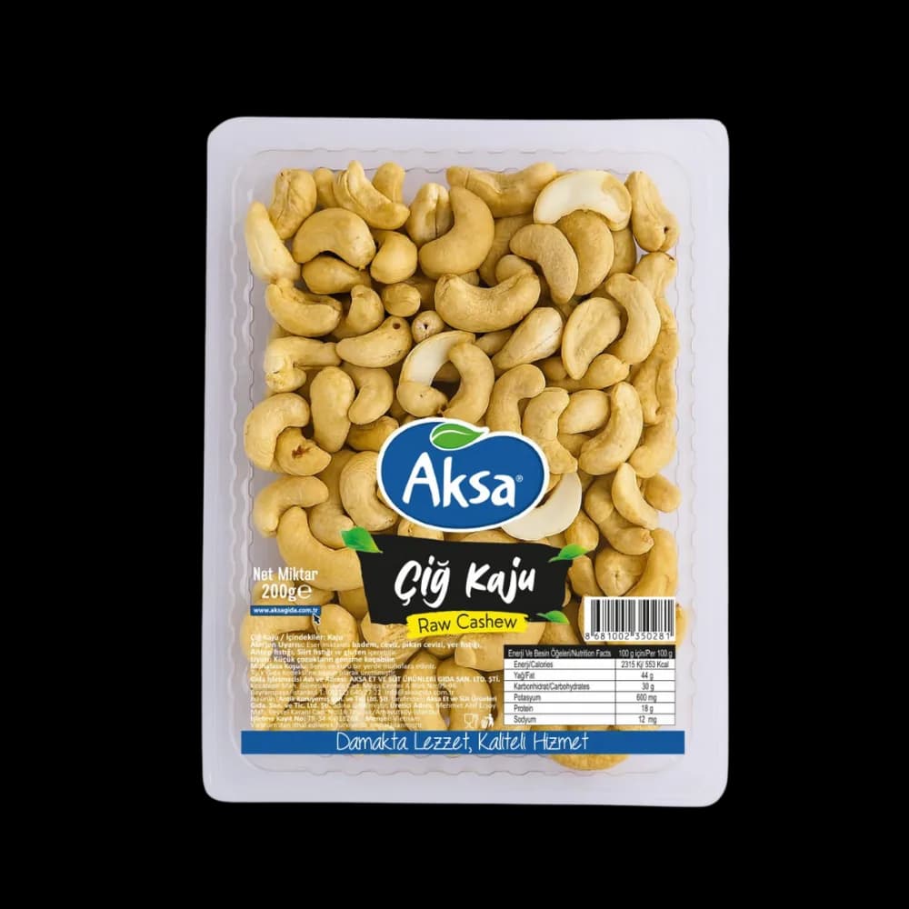 Aksa Aksa Ky. Çiğ Kaju 200 gr