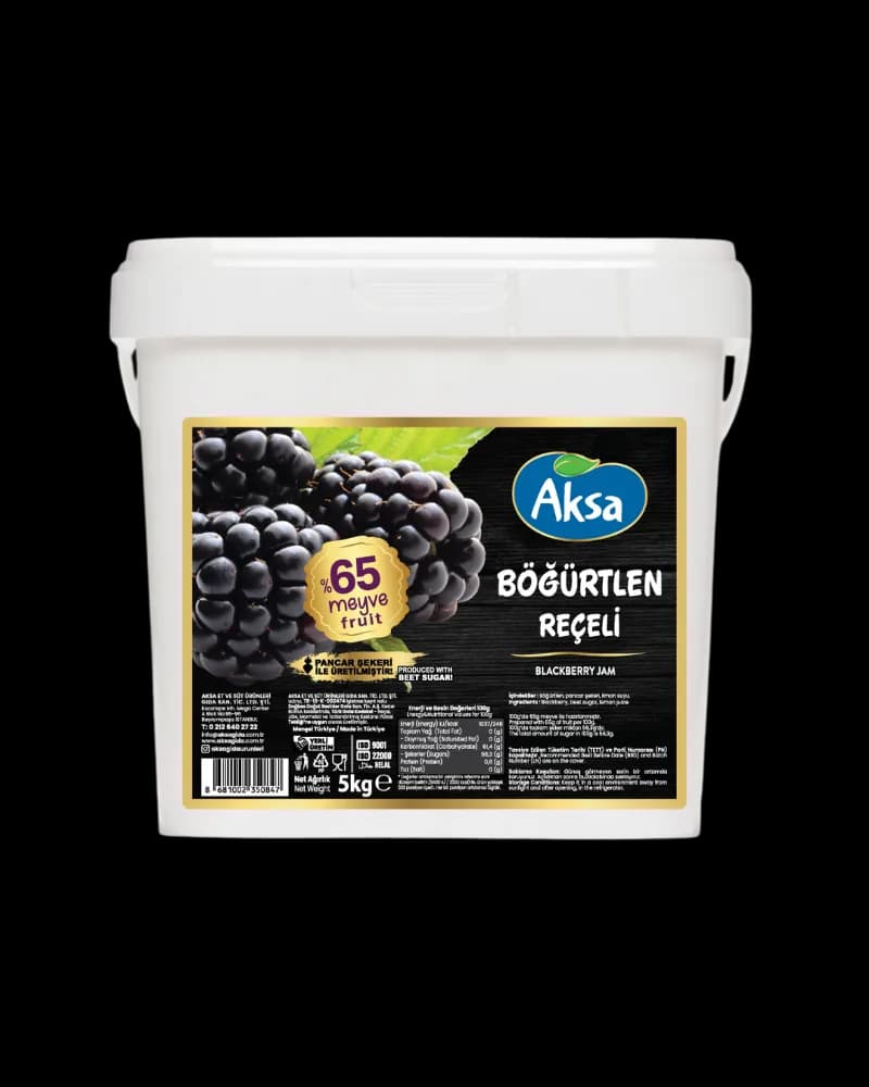 Aksa Aksa Reçel Böğürtlen 5 kg