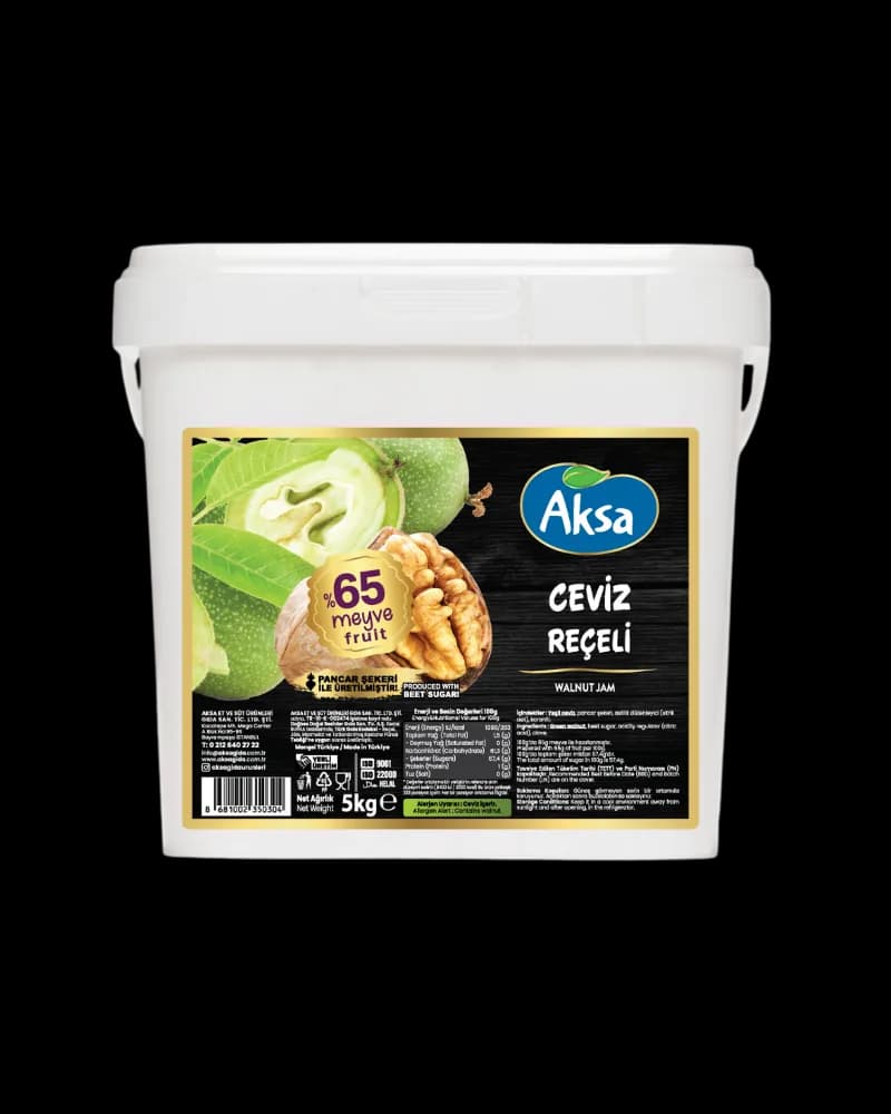 Aksa Aksa Reçel Yeşil Ceviz (Şekerleme) 5 kg