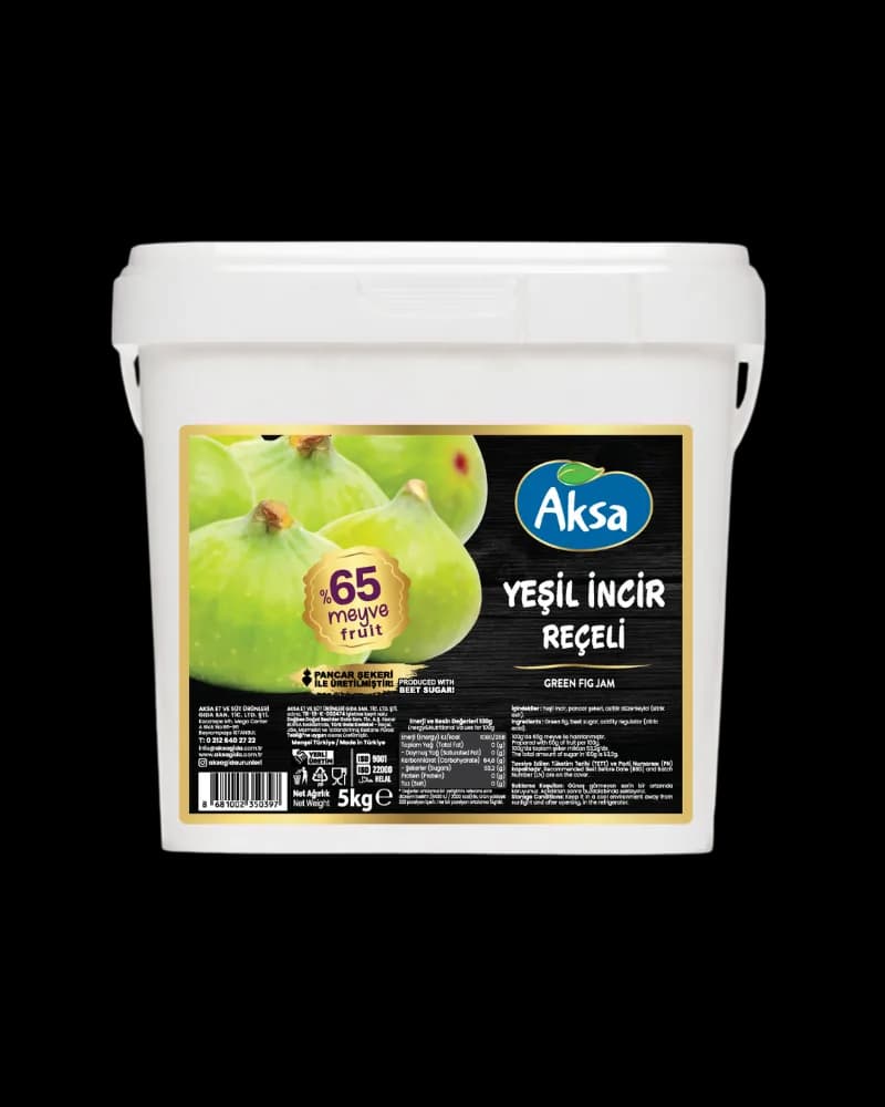 Aksa Aksa Reçel Yeşil İncir (Şekerleme) 5 kg