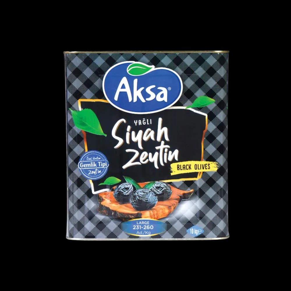 Aksa Aksa Siyah Zeytin 230-260 Siyah TNK 10 kg