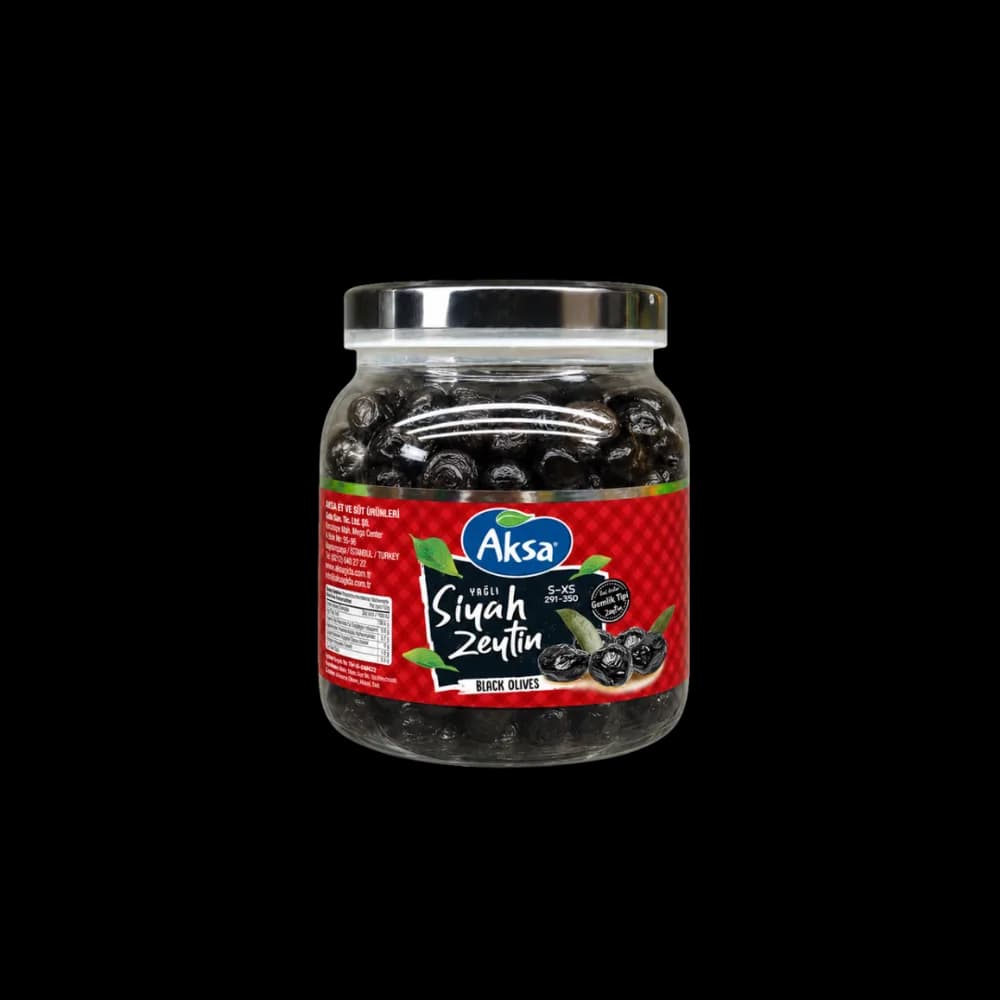 Aksa Aksa Siyah Zeytin 291-350 1000 gr