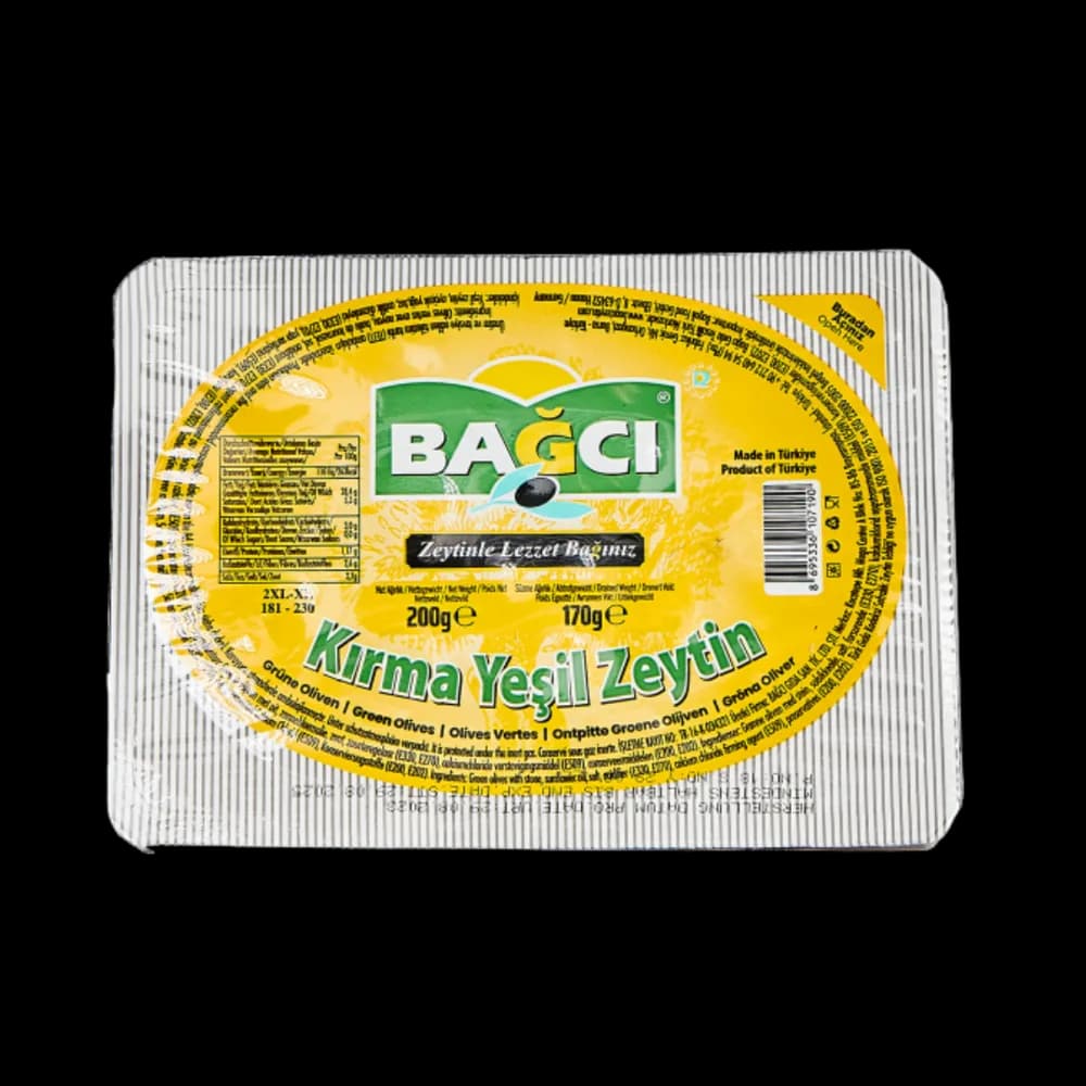 Bağcı Bağcı Yeşil Zeytin Kırma Paket 200 gr