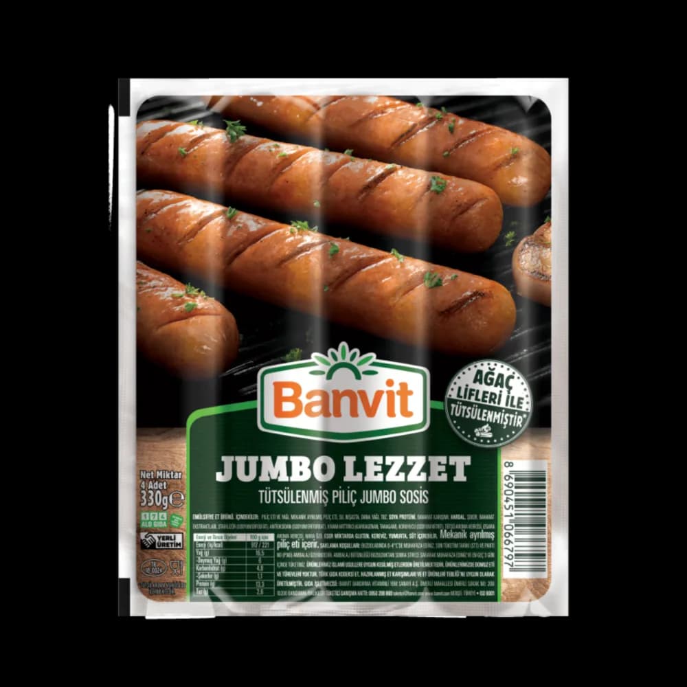 Banvit Banvit Sosis Piliç Jumbo Tütsü 330 gr