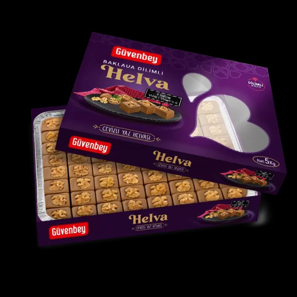 Güvenbey Güvenbey Helva Cevizli Baklava Dilim 5 kg