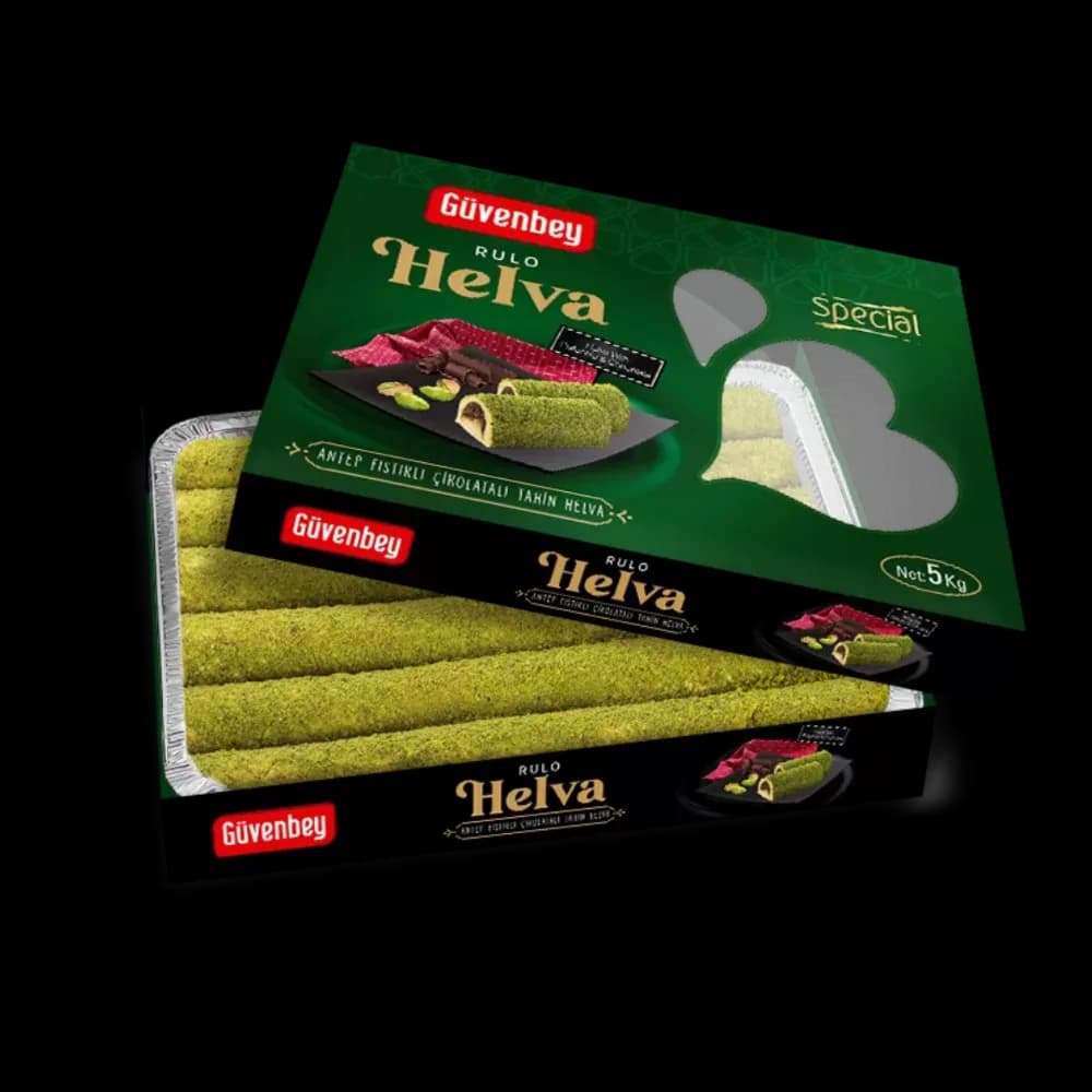 Güvenbey Güvenbey Helva Fıstıklı Rulo 5 kg