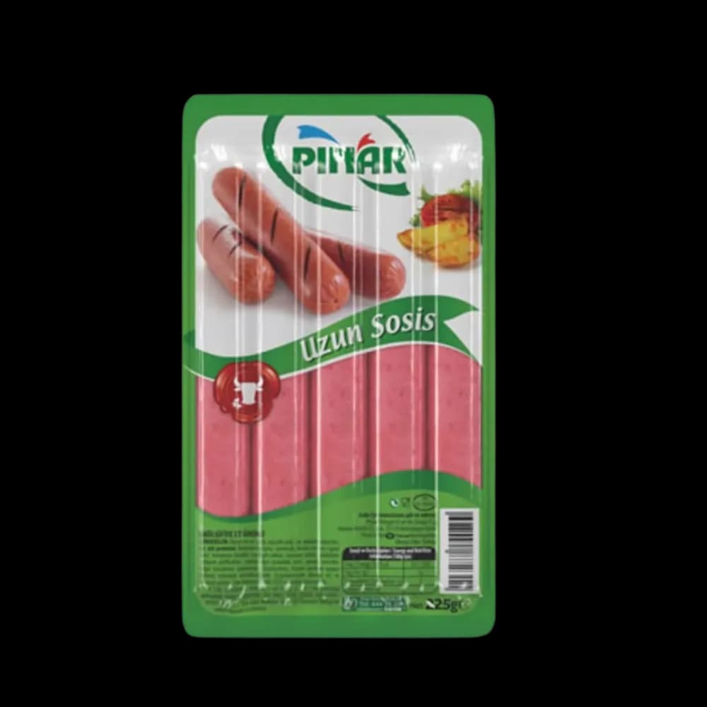 Pınar Pınar Sosis Dana Uzun Soyulmuş 225 gr