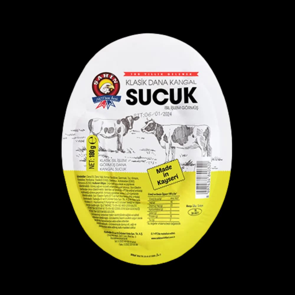 Şahin Şahin Dana Sucuk Kangal Klasik 180 gr