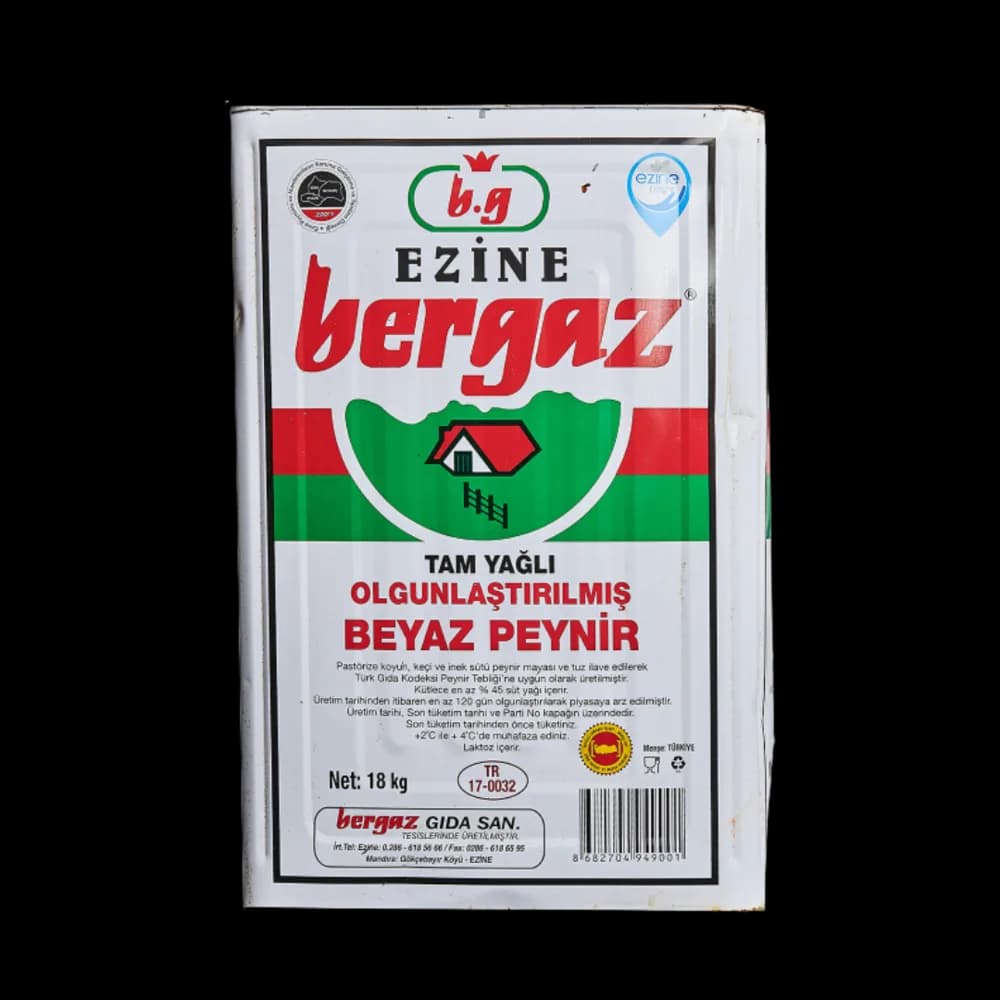 Bergaz Bergaz Beyaz Peynir Koyun Ezine 18 kg