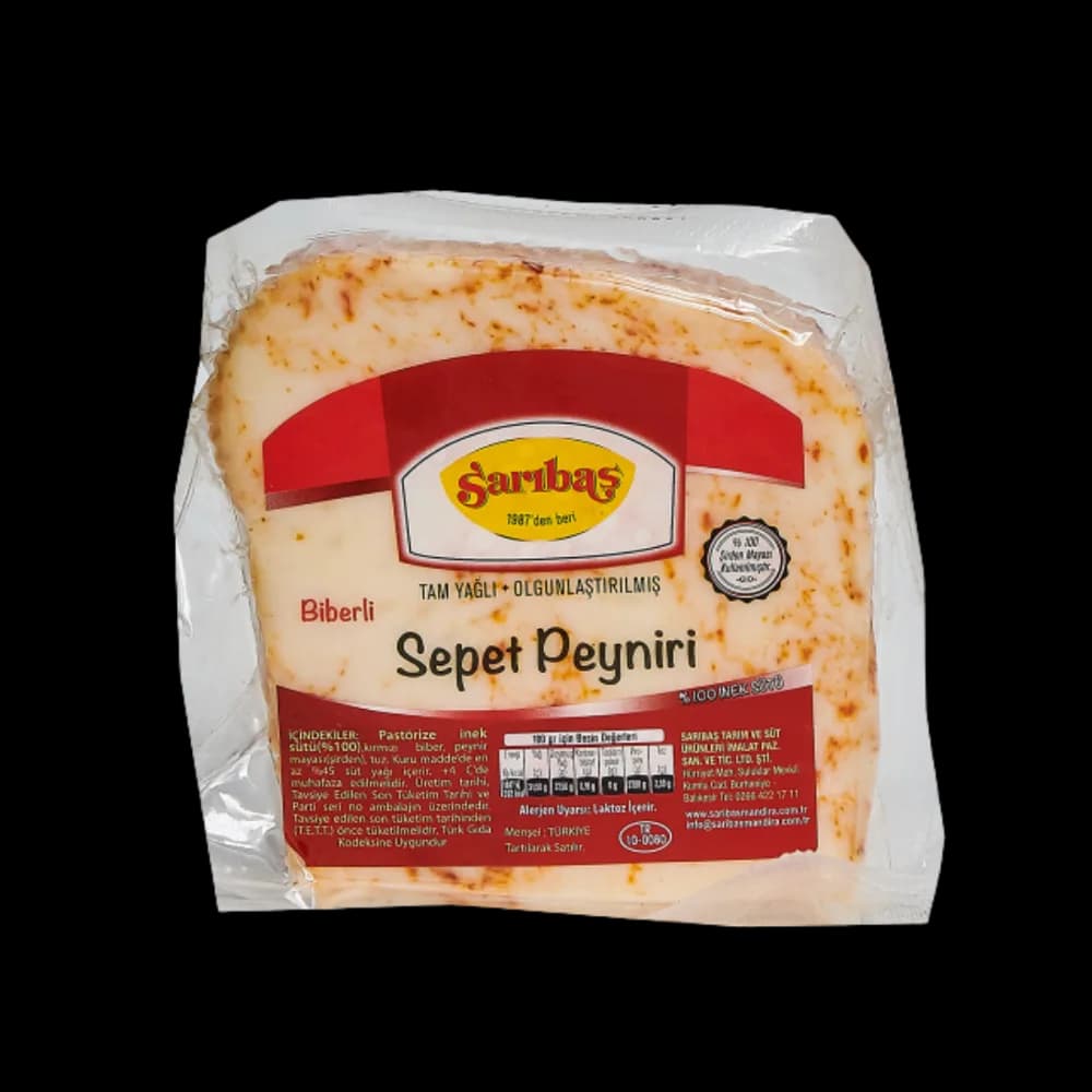 Sarıbaş Sarıbaş Sepet Peyniri Biberli