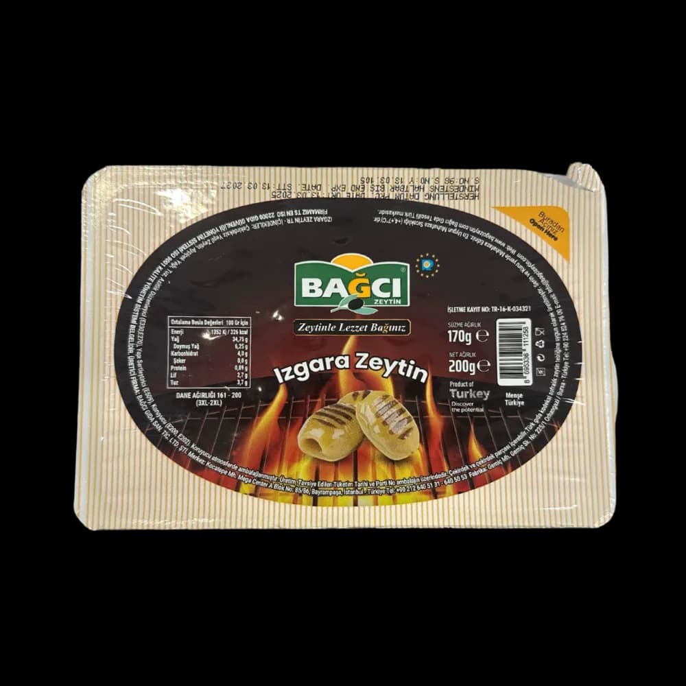 Bağcı Bağcı Yeşil Zeytin Izgara Paket 200 gr