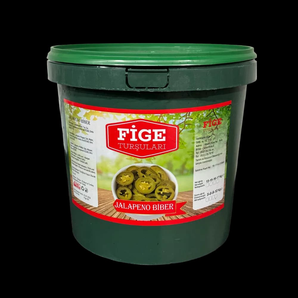 Fige Fige Turşu Jalapone Biber Kova 5 kg