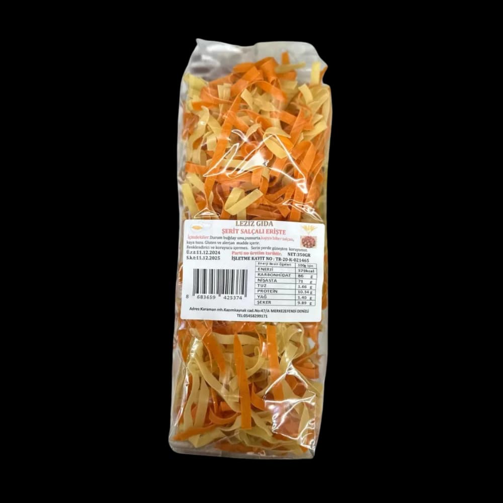 Leziz Şerit Salçalı Erişte 350 gr