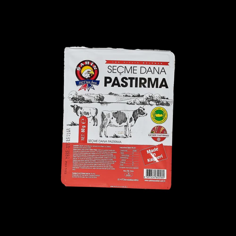 Şahin Şahin Pastırma Dilimli 80 gr