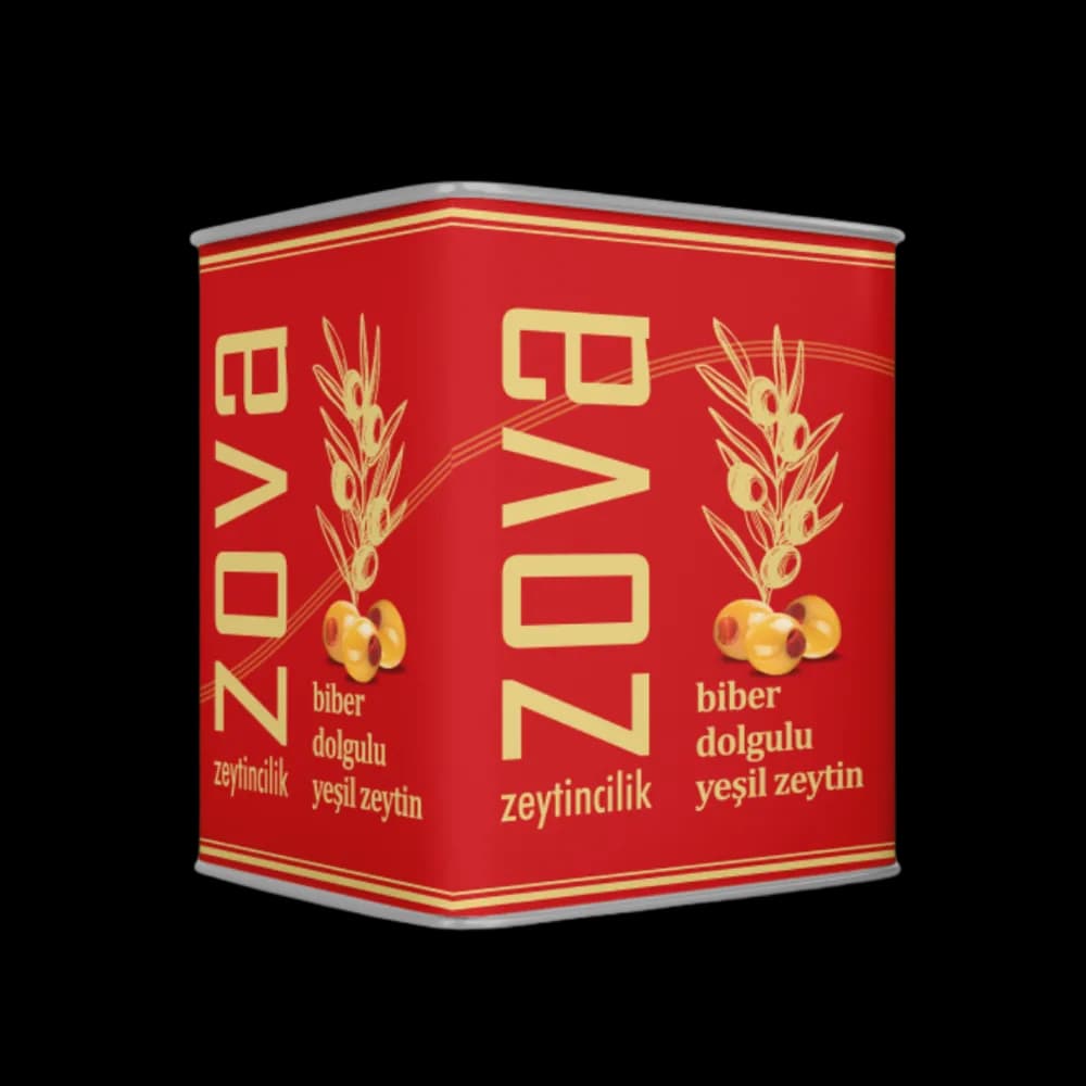 Zova Zova Yeşil Zeytin 181-200 Izgara Biberli 10 kg