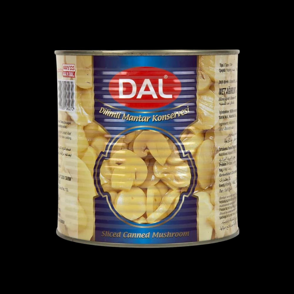 Dal Dal Mantar Konservesi Dilimli 2550 gr