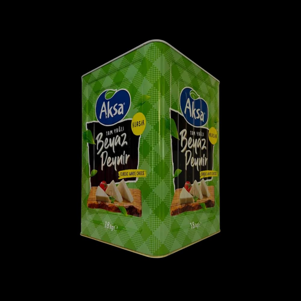 Aksa Aksa Beyaz Peynir Klasik İnek Yeşil Renk 18 kg