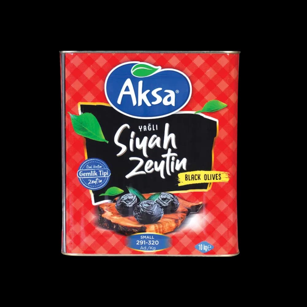Aksa Aksa Siyah Zeytin 290-320 Kırmızı TNK 10 kg