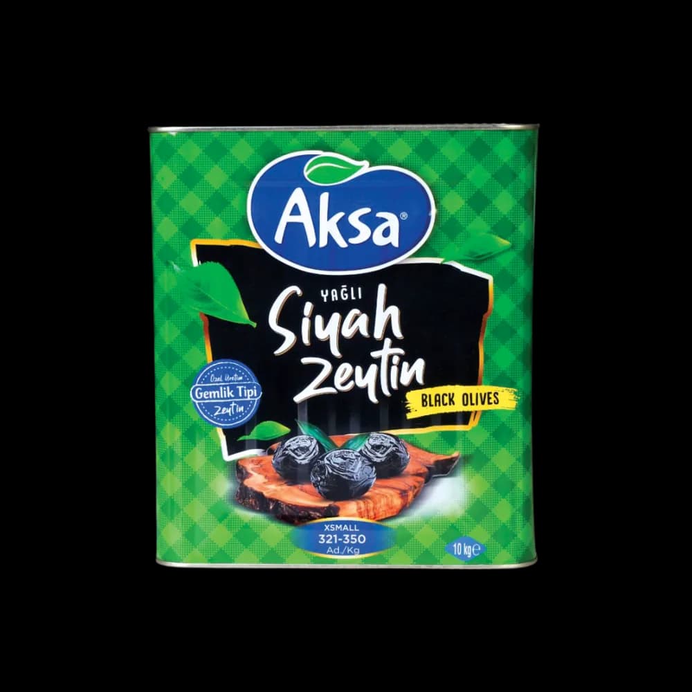 Aksa Aksa Siyah Zeytin 321-380 Yeşil TNK 10 kg