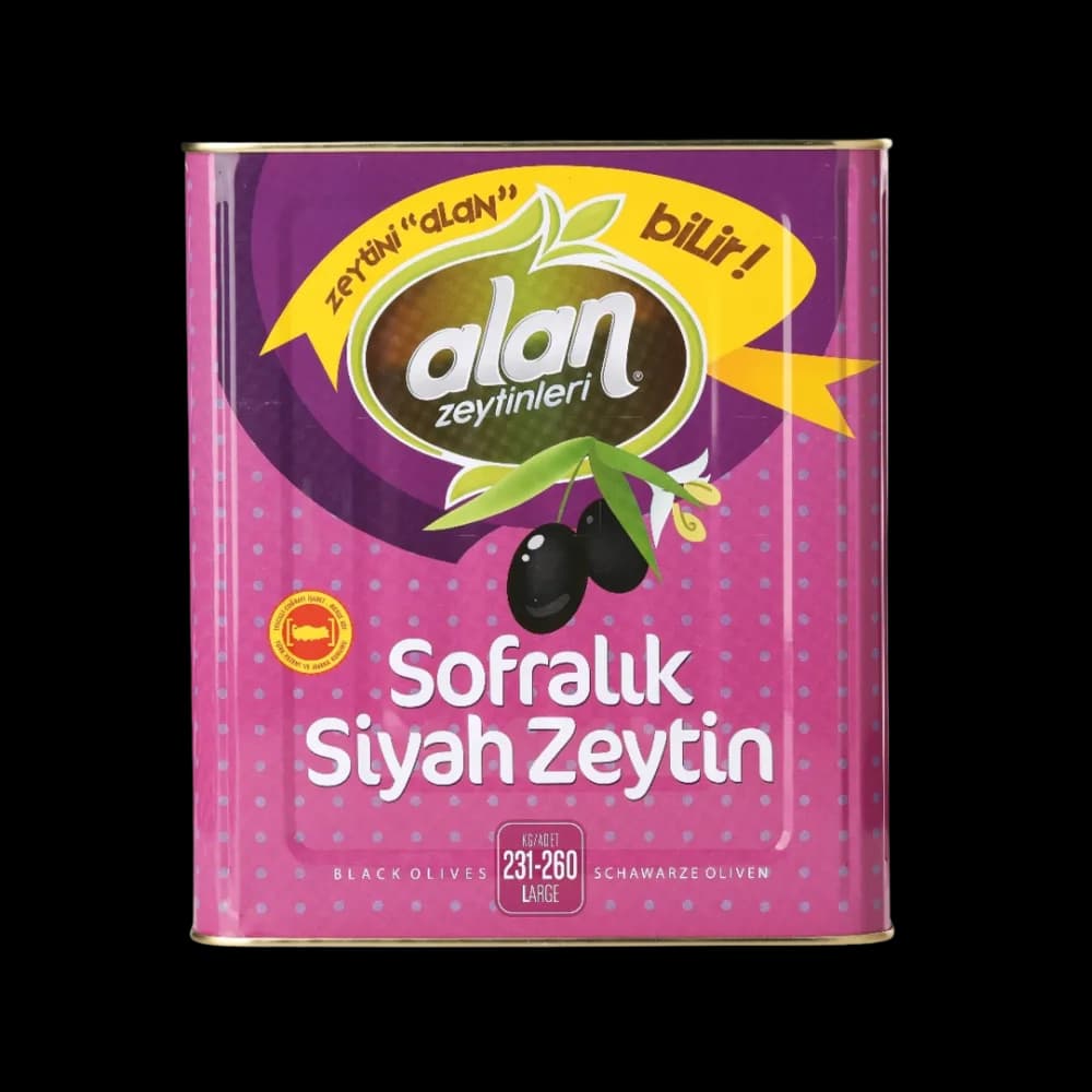 Alan Alan Siyah Zeytin Special (231-260 KLB) 10 kg