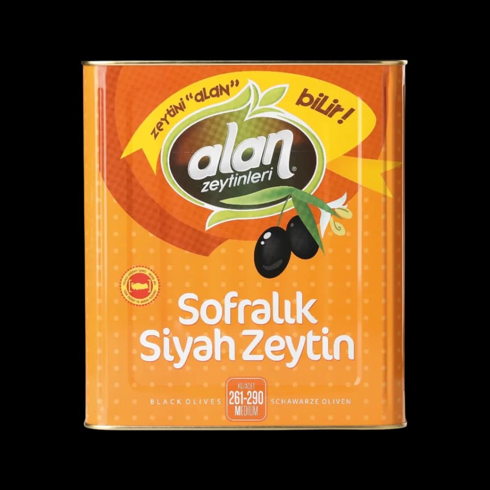 Alan Alan Siyah Zeytin Mega (261-290 KLB) 10 kg