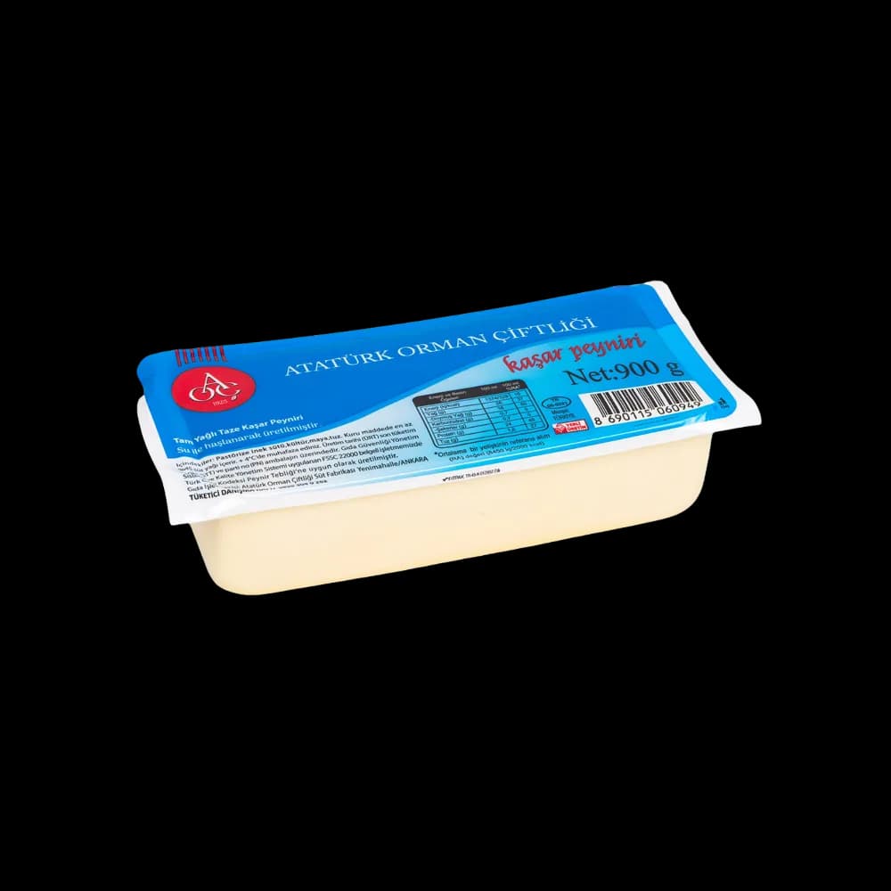 Atatürk Orman Çiftliği A.O.Ç Taze Kaşar Peyniri 900 gr