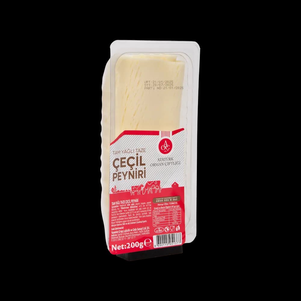 Atatürk Orman Çiftliği A.O.Ç Çeçil Peyniri 200 gr