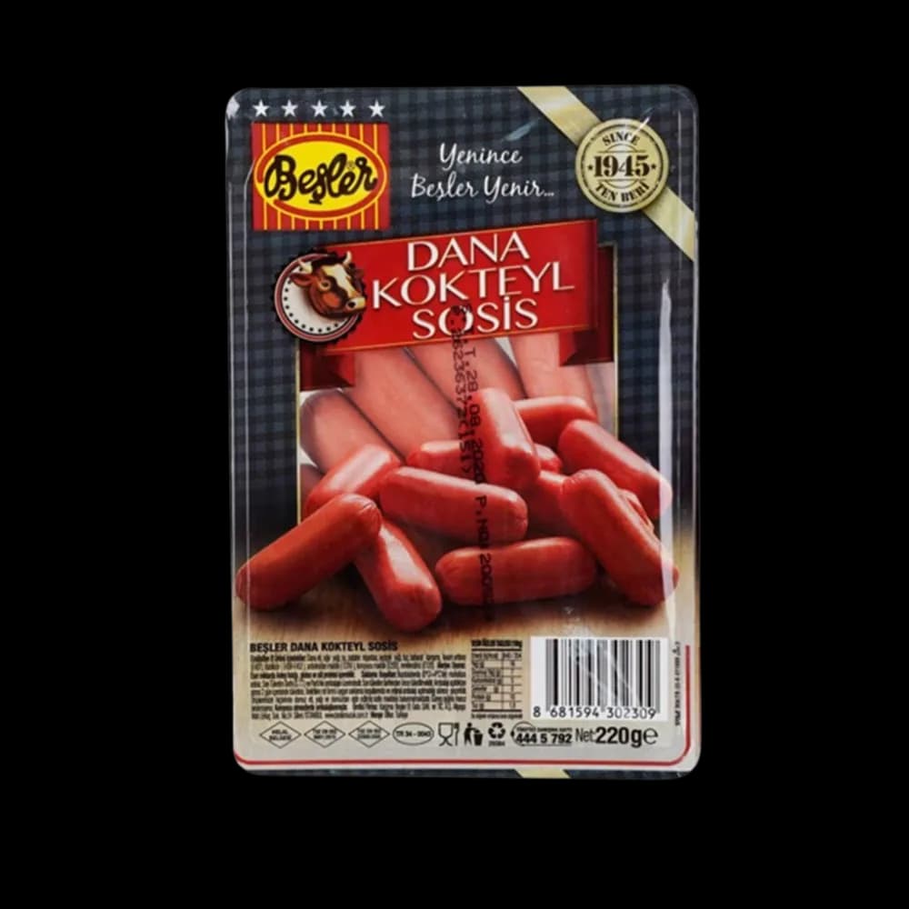 Beşler Beşler Sosis Dana Kokteyl 220 gr