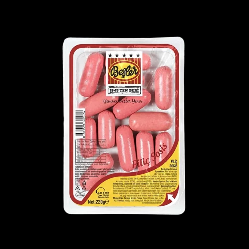 Beşler Beşler Sosis Piliç Kokteyl 220 gr