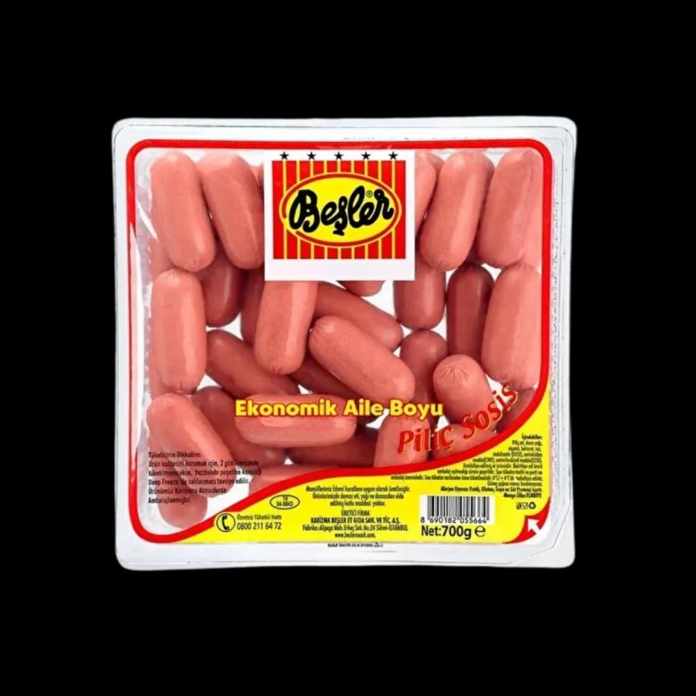 Beşler Beşler Sosis Piliç Kokteyl Eko 700 gr