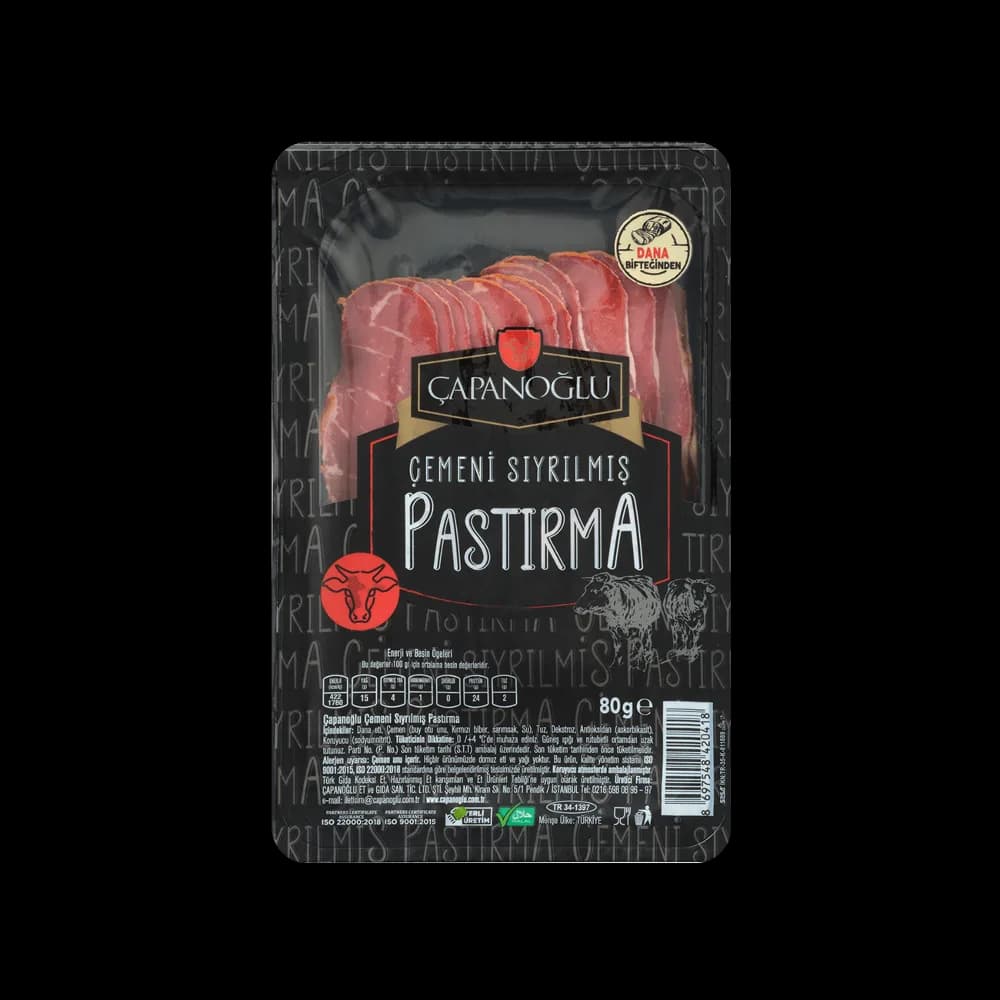 Çapanoğlu Çapanoğlu Pastırma Dilimli 80 gr