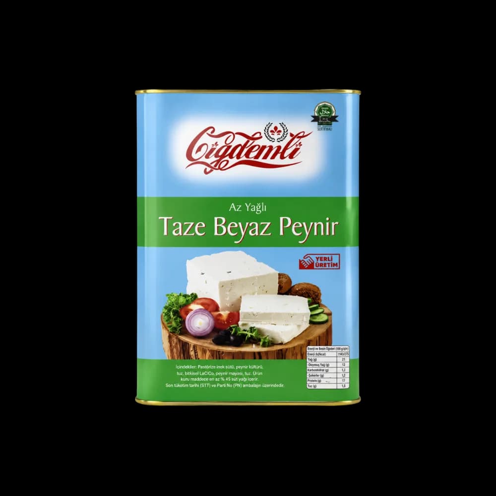 Çiğdemli Çiğdemli Beyaz Peynir Az Yağlı Kültürlü 17 kg