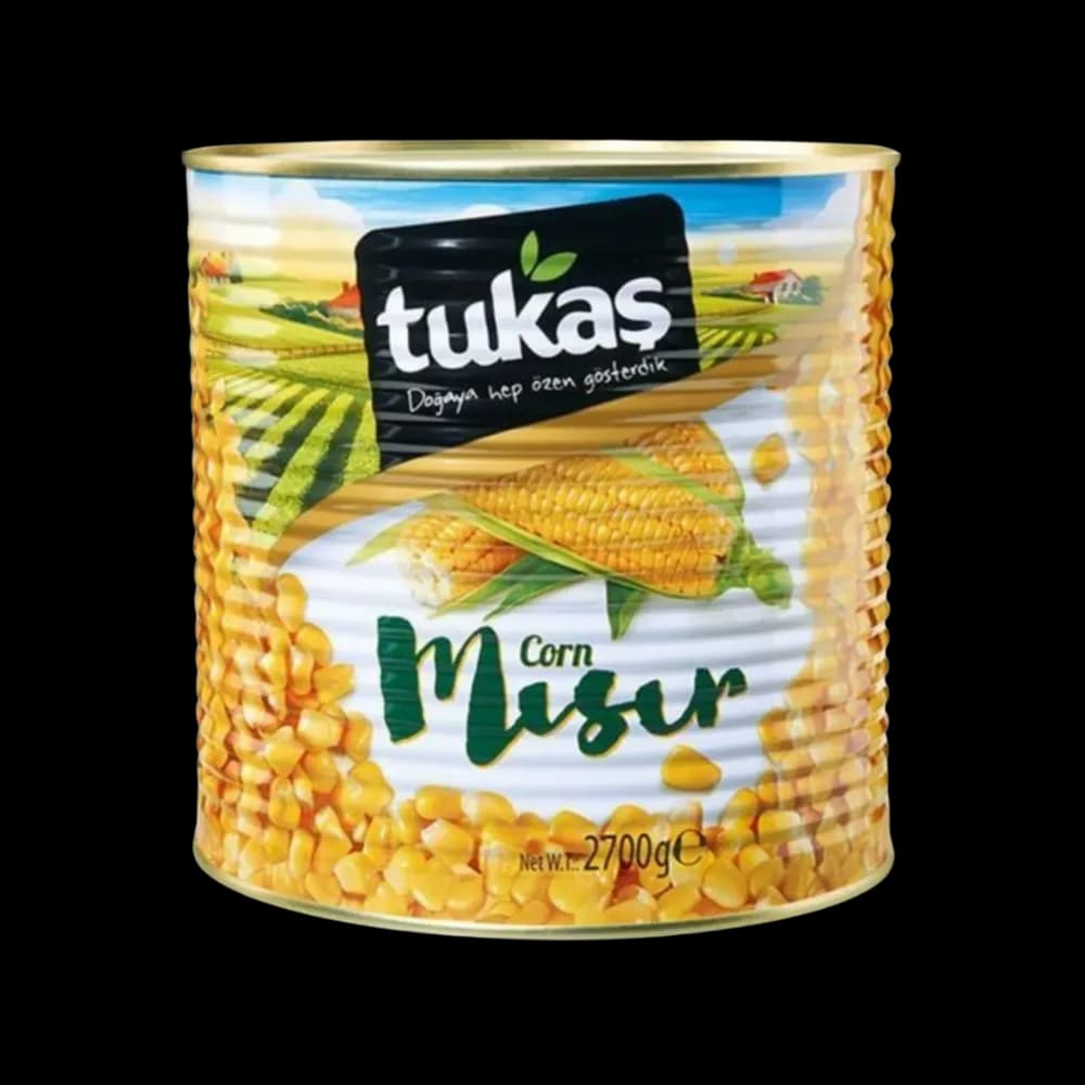 Tukaş Tukaş Mısır Haşlanmış Konserve 2700 gr