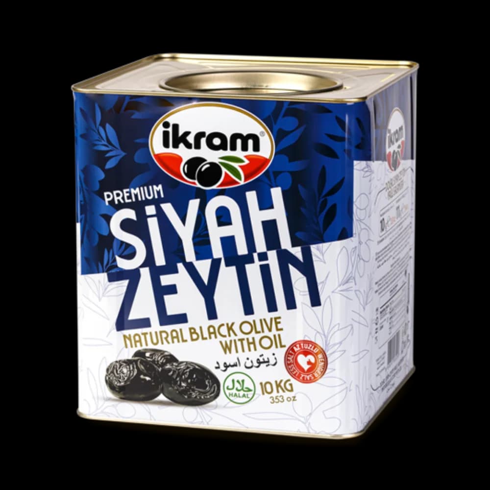 İkram İkram Siyah Zeytin (Mavi) Premium Sele 10 kg