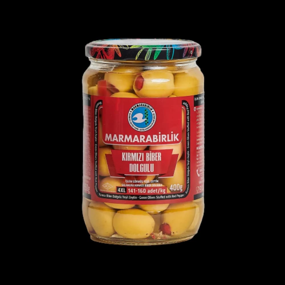 Marmarabirlik Marmara Birlik Yeşil Zeytin Biberli 400 gr
