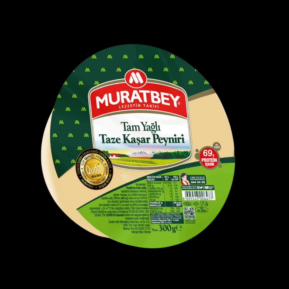 Muratbey Muratbey Taze Kaşar Peynir 300 gr