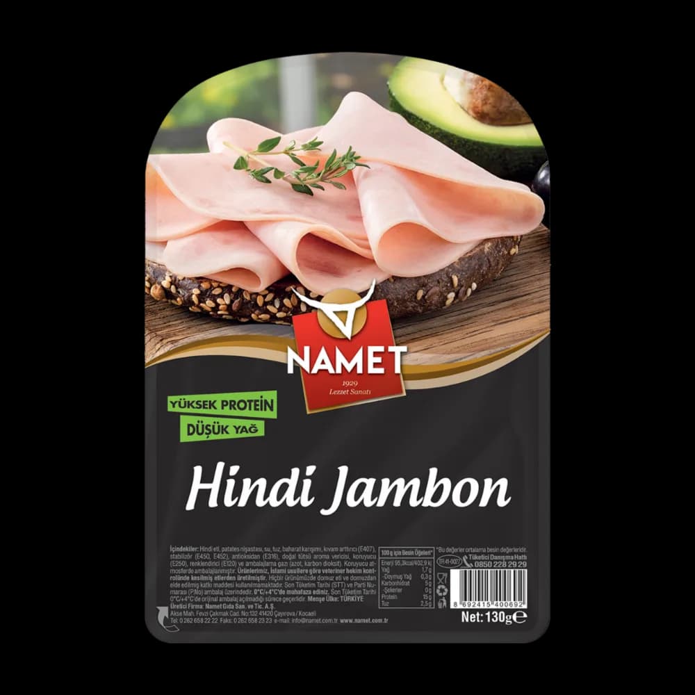 Namet Namet Jambon Hindi Dilimli 130 gr