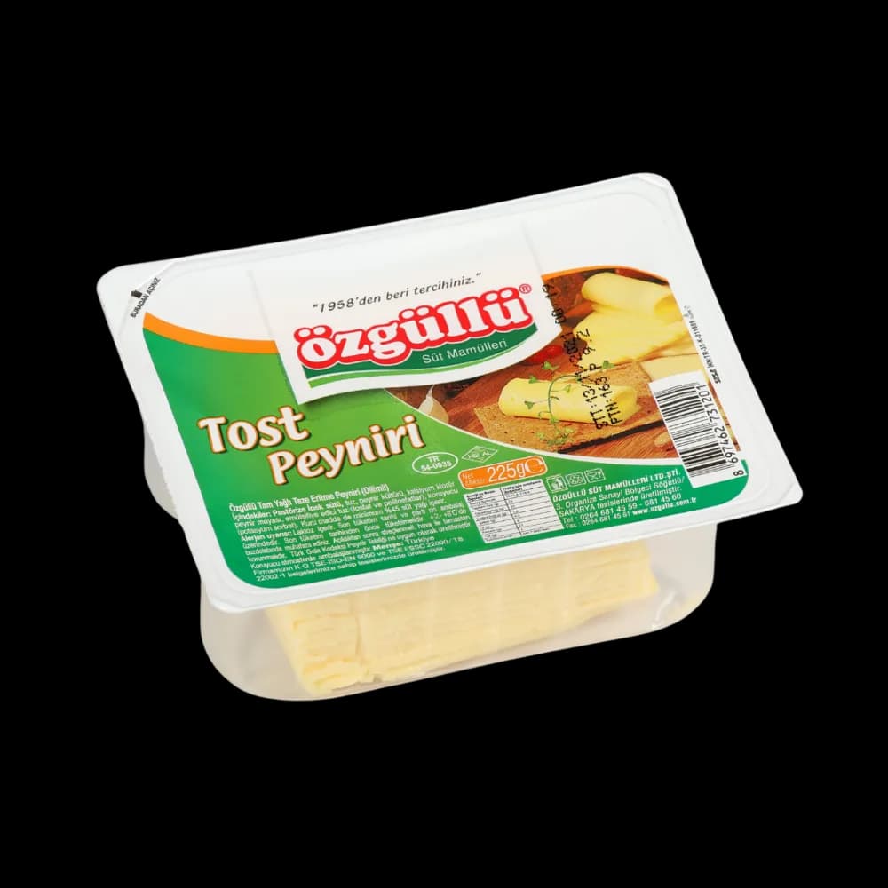 Özgüllü Özgüllü Tost Peyniri Dilimli 225 gr