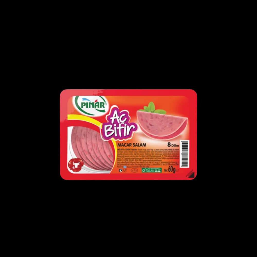 Pınar Pınar Aç Bitir Macar Salam 60 gr (Koli İçi 15 ad)