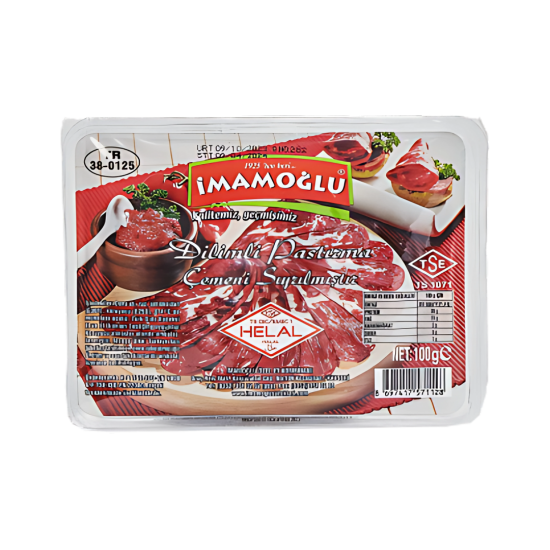 İMAMOĞLU PASTIRMA DİLİM (ÇEMENSİZ ) 100 GR 