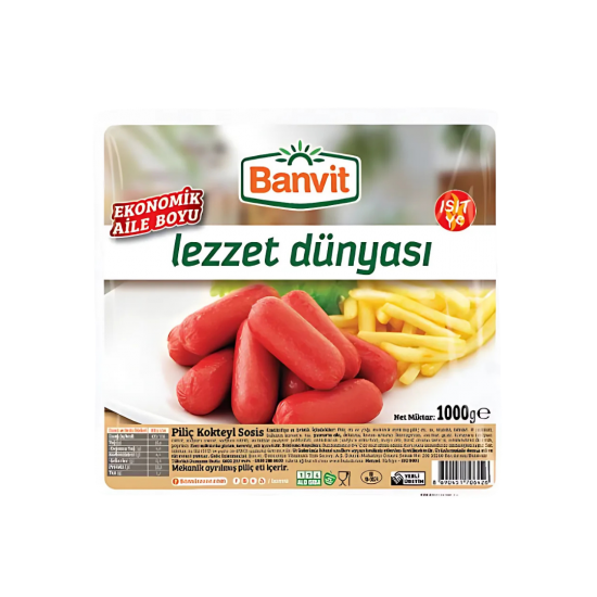 BANVİT SOSİS PİLİÇ KÖRPE 1000 GR 