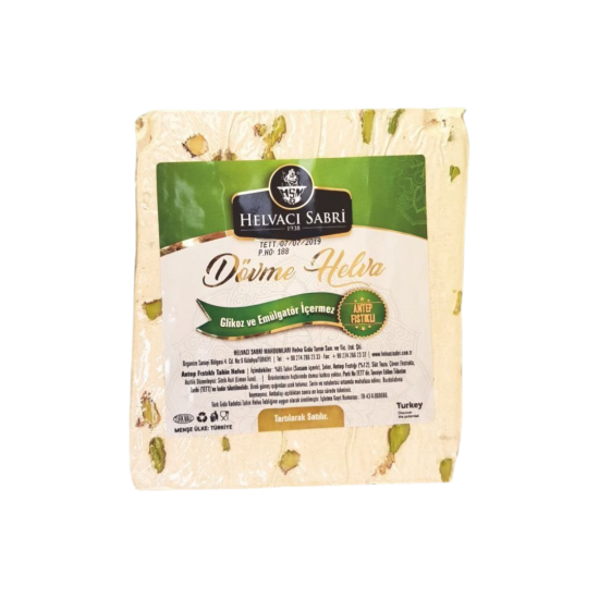 HELVACI SABRİ DÖVME ANTEP FISTIKLI HELVA KG