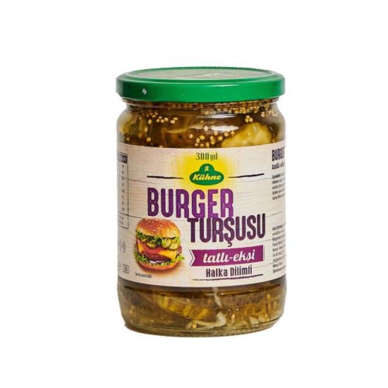 KÜHNE TURŞU HALKA DİLİMLİ BURGER CAM 530 ML 