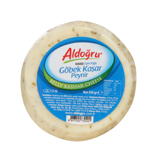 ALDOĞRU KAŞAR GÖBEK KEKİKLİ 350 GR  ALDOĞRU KAŞAR GÖBEK KEKİKLİ 350 GR